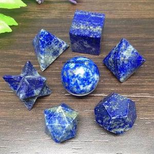 Juego de cristales de Geometría Sagrada de ágata y amatista natural, juego de geometría de cristal curativo, piedras de ágata y amatista - Product Image 5