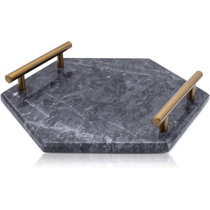 Bandeja de Servir Moderna de Mármol Natural de Lujo para Comedor y Cocina, Decoración del Hogar - Product Image 1