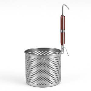 Cesta coladora de fideos de acero inoxidable duradera, diseñada para cocinar, freír y colar fideos, dumplings y pasta. - Product Image 5
