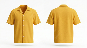 เสื้อเชิ้ตคอปกติดกระดุมสำหรับฤดูร้อนเสื้อเชิ้ตลำลองผ้าฝ้ายน้ำหนักเบาระบายอากาศ - Product Image 6