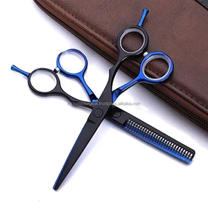 Ciseaux à effiler professionnels en acier inoxydable de 6 pouces, pour droitiers, manche moyen, 28 dents, usage salon et barbier, vente en gros OEM - Product Image 2