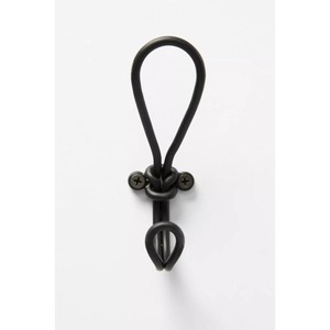 Heavy Duty Iron Wall Hook for Farmhouse Interior Decorative Utility Storage <b>Rack</b> with Rustic Metal Design - Product Image 4