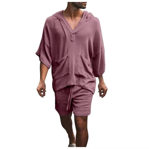 Conjunto Deportivo para Hombre, Ropa de Verano, Conjunto de 2 Piezas, Camiseta de Manga Corta y Pantalones Cortos, Conjuntos Masculinos de Polo y Pantalones Cortos - Product Image 2