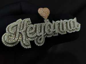 Colgante de Lujo Hip Hop Personalizado con Moissanita VVS, Chapado en Oro de 18K, con Letra Inicial y Dije de Estrella, Plata 925, Certificado GCI IDGL - Product Image 6