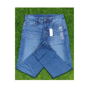 กางเกงผ้ายีนส์ยืดตรงสำหรับผู้ชายฤดูหนาวมีสไตล์ระบายอากาศลายพื้นราคาไม่แพงสำหรับการส่งออกในบังคลาเทศฤดูร้อนฤดูใบไม้ผลิ - Product Image 1