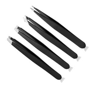 แหนบคิ้วคุณภาพสูง สีสันสวยงาม อุปกรณ์แต่งหน้า กำจัดขน แหนบคิ้วปลายเฉียง สแตนเลส - Product Image 2