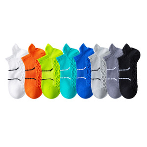 Men's Summer Thin Breathable Knitted Ankle Sports <b>Socks</b> Solid Color Low-cut Lightweight for Athletic Wear - Product Image 2