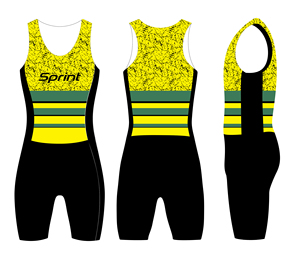 Combinaison de canoë-kayak professionnelle avec panneaux latéraux, sans manches, athlétique - Product Image 1