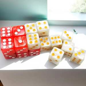 Dados de Resina de Lujo Estándar de 16 mm, Dados de 6 Caras con Puntos D6 para Juegos de Mesa, RPG, Casino, Educación, 500 Unidades - Product Image 3