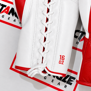 Gants de boxe rectangulaires de qualité, gants d'entraînement personnalisés à lacets, fabricant, équipement sportif en gros, usine, fournisseur OEM, export - Product Image 5