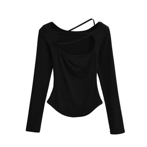 Camisetas de Mujer de Alta Calidad, 100% Algodón, Lavadas con Ácido, Cuello Redondo, Tallas Grandes, Diseño a Cuadros, Diamantes, Logotipo Impreso Digital Personalizado - Product Image 2