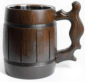 WOODEN HANDLED Cup <b>Mug</b> with Insulation <b>Handmade</b> Unique Design Made in India Wooden <b>Mug</b> in Moradabad Uttar Pradesh - Product Image 2