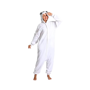 Combinaison de nuit pour femme en polaire imprimée de qualité supérieure, grande taille, à capuche, respirante, de haute qualité - Product Image 4