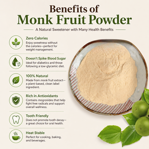 Fine <b>Mesh</b> Monk Fruit Extract 50% Powder Food Grade Natural Monk Powder Sweetening Ingredient High Purity Bulk Supplier India - Product Image 5