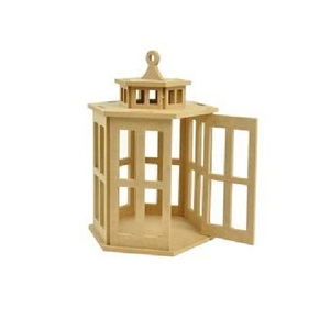 Farol de Madera Decorativo para Entrada, Repisa de Chimenea, Decoración del Hogar, Recepción de Bodas y Decoración de Mesa Festiva - Product Image 2