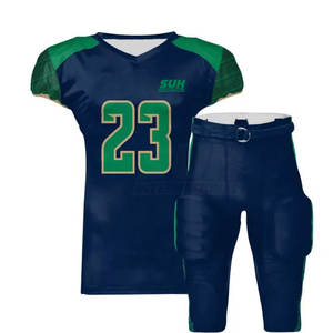 Uniforme de Fútbol Americano Deportivo Transpirable de Diseño Único, 100% Poliéster, Precio Económico al por Mayor, Hecho en Pakistán - Product Image 1