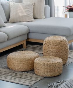 Cojín de suelo de jacinto de agua vietnamita para exportación, colchoneta de asiento de paja tejida gruesa para el hogar y hoteles - Product Image 2