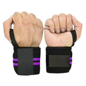 Attelles de soutien du poignet en néoprène rose avec fermeture auto-agrippante réglable pour la musculation et l'entraînement de force, attelle de compression unisexe - Product Image 3