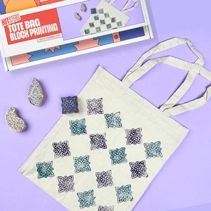 ชุดอุปกรณ์พิมพ์บล็อก DIY |   ชุดแสตมป์ไม้ 3 ชิ้น กระเป๋าผ้าฝ้าย 100% |   การออกแบบร่วมสมัย |   อเนกประสงค์ |   อุปกรณ์สำนักงาน - Product Image 3