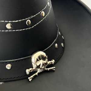 AMS SPORTS INTL Sombrero de Vaquero Unisex de Cuero con Banda de Cuerda, Talla Ajustable 56-58CM, Cuatro Estaciones, Casual para Exteriores, Adulto - Product Image 4