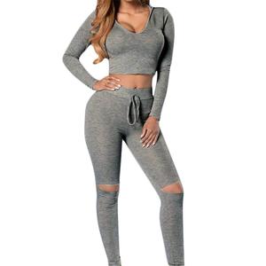 Conjunto Deportivo de 2 Piezas para Mujer de Alta Calidad, Transpirable, de Secado Rápido, Elástico en 4 Direcciones, Ecológico, Sujetador Deportivo y Leggings, Tallas Grandes, para Yoga - Product Image 5
