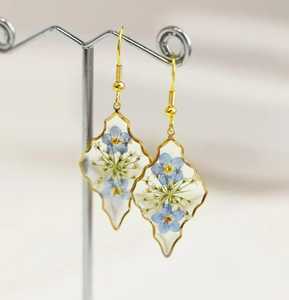 Pendientes de Resina con Forma de Ángel para Mujer - Joyería Elegante y Moderna, Ecológica, para Fiestas y Bodas, MN EXPORTS MNE-3637 - Product Image 6