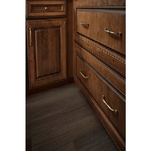 Poignée de meuble élégante en laiton brossé, design moderne, durable, pour cuisine, commode, armoire, porte de salle à manger, finition dorée - Product Image 4