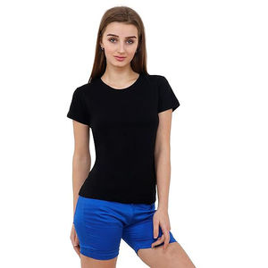 Camisetas de Verano al por Mayor para Mujer, Cuello en V, con Cierre, 100% Algodón, Logotipo y Tallas Personalizadas, Alta Calidad - Product Image 2