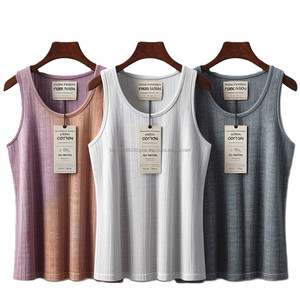 Élégant sans manches en coton débardeur femmes séchage rapide respirant Fitness course été essentiel décontracté solide motif Bangladesh - Product Image 6