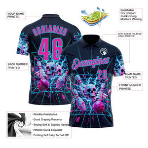 เสื้อโปโลมีกระดุมเสื้อปาเป้าพิมพ์ลายดิจิตัลแบบกำหนดเอง - Product Image 2