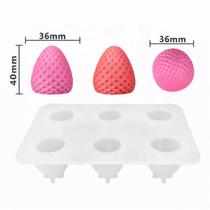 Moule en silicone 3D pour crème glacée à la fraise pour usine de crème glacée - En stock - Product Image 5