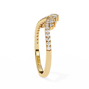 Anillo de Compromiso o Aniversario de Diamante Redondo de Diseño para Mujer, Oro de 10k, 14k, 18k, Certificado IGI - Product Image 4