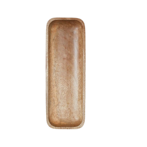 Plateau de service rond en bois d'acacia avec poignée en métal, design moderne, léger, pour la cuisine, la salle à manger, les mariages, la décoration de la maison - Product Image 4