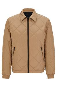 Spring and Autumn New Collection Windproof Zipper Turtleneck <b>Collar</b> Loose Fit Soft Shell Puffer <b>Jacket</b> Men's - Product Image 2