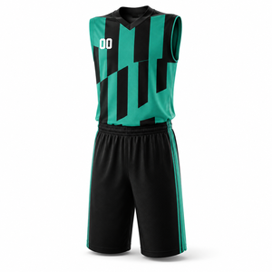 ชุดเสื้อและกางเกงบาสเก็ตบอลแบบสั่งทำพิเศษสำหรับทีมชายและเยาวชน - Product Image 5