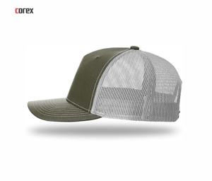 Gorra Trucker de Malla Personalizada Verde Oliva, 5 Paneles, Ajustable, Transpirable, Informal, para Exteriores, para Adultos, Primavera Verano, Unisex - Product Image 3