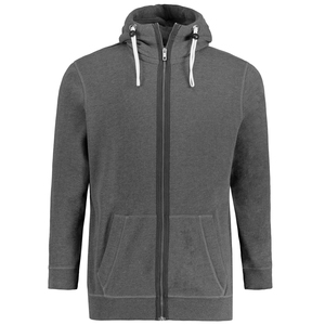 Sudadera con Capucha y Cremallera para Hombre, Corte Regular, Tejido de Algodón, Color Sólido Informal, Estilo Otoñal - Product Image 1