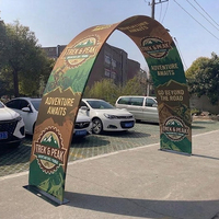 Arco Publicitario Elegante de la Marca Airvon, Textil Elástico Premium para Promoción de Identidad Corporativa, Programa de Engajamiento con Visitantes