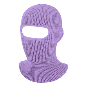 Cagoule tricotée rouge personnalisée 2026 – Masque facial chaud d'hiver style punk en acrylique, unisexe pour adulte - Product Image 2