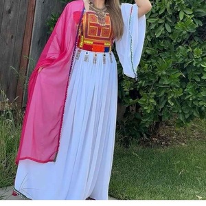 Ethnic Vintage Suit Women Afghani Sets Traditional Kuchi Dress Embroidery And <b>Mirror</b> Work Set For Festive Wear Afghani Dresses - Product Image 3