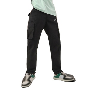 Pantalones Cargo de Nylon Negros para Hombre, Corte Slim Fit, Estilo Táctico, Ligeros, Multibolsillos, Calidad de Exportación - Product Image 1