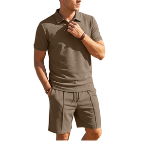 High Quality Men Casual Shorts <b>Sets</b> Wholesale Fashionable Wear Men's Shorts <b>Sets</b> With Pocket InGood Price Breathable Cotton <b>Set</b> - Product Image 4