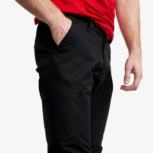 Men's <b>Black</b> Quick Dry Pants Slim Fit Zip Fly Water Resistant Outdoor Hiking <b>Trousers</b> With Pockets All Seasons Wear - Product Image 4