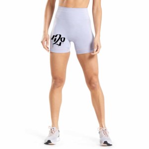 Shorts Deportivos de Cintura Alta para Mujer, Tejidos, Transpirables, con Cintura Elástica, 100% Algodón, Estilo Urbano - Product Image 4