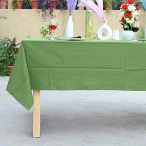 Wholesale Handmade Cotton Linen <b>Square</b> Washable Solid Color Customizable <b>Tablecloth</b> for Wedding Hotel Home Decoration - Product Image 1