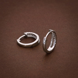 Pendientes de Aro Pequeños con Diamantes Cultivados en Laboratorio, 0.23CTW, Calidad F-G VVS-VS, Joyería de Diamantes para Uso Diario, para Mujer - Product Image 4