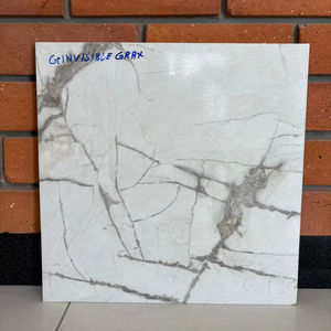 Factory Wholesale White 400x400mm Ceramic Glazed Porcelain Floor Tile Marble Slab Polished Tile For Living Room 40x40cm - Product Image 1