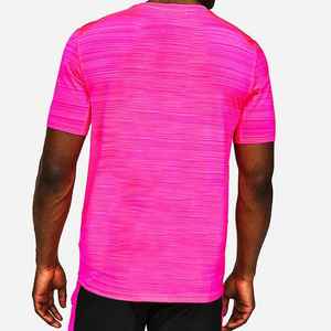 Camiseta Deportiva de Compresión para Hombre, Corte Ajustado, Cuello Redondo, Manga Corta, Color Sólido, Estilo Urbano, 220 Gramos, Transpirable, Spandex/Poliéster - Product Image 5