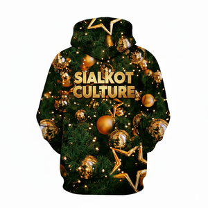 Cao Cấp Người Đàn Ông Của Mùa Đông Ấm Polyester Dài Tay Áo Hoodies 3D Santa Mô Hình Tùy Chỉnh Thiết Kế Cộng Với Kích Thước Thương Hiệu Của Bạn-Own-Áo Len - Product Image 3