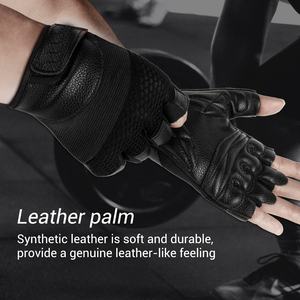 Guantes de Gimnasio de Silicona Negros Fawn International con Cierre de Cordones, Duraderos, Antideslizantes, Protección para la Palma, Unisex, para Levantamiento de Pesas, Personalizables - Product Image 4